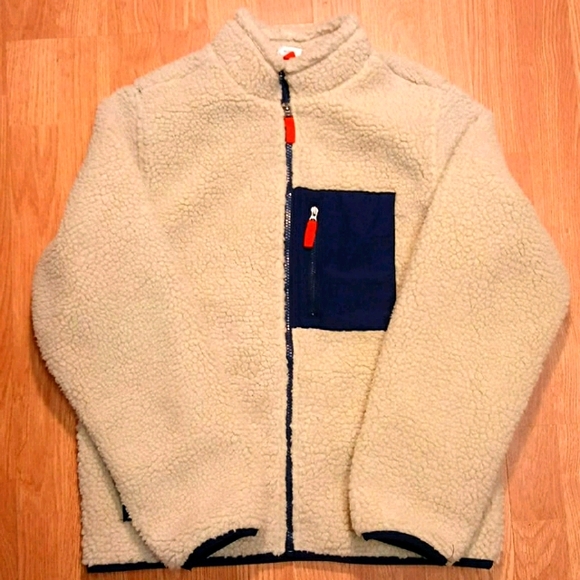 NWT Boys Sherpa Zip Jacket XL โ Cozy Fleece, Zipper Pocket, Warm & Soft - Picture 1 of 3